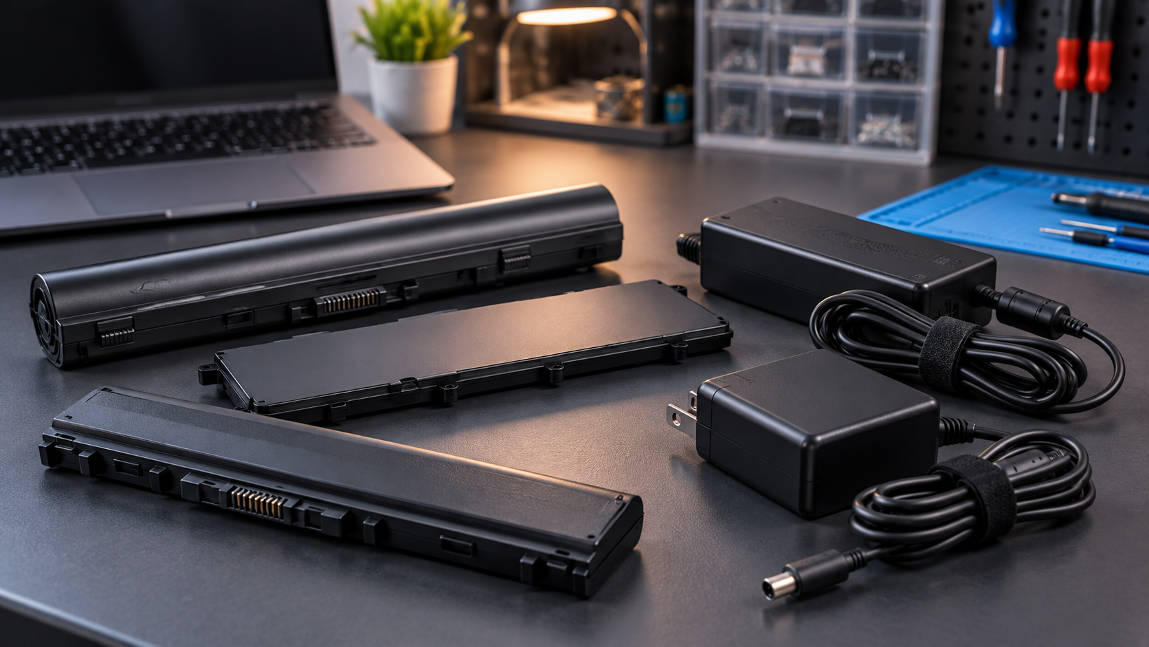 Laptop battery and charger